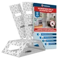 Produktbild: Veddelholzer XXL teilbare Silberfischfalle mit Köder Lockstoff 12 Stück Effektive Klebefallen Silberfische & Papierfische bekämpfen Giftfrei, Geruchlos, Umweltfreundlich, Einfache Anwendung