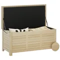Produktbild: Auflagenbox 185 L Stauraum Wasserdicht Gartenbox mit Rollen Holz wetterfest