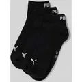 Produktbild: PUMA Sneakersocken mit Logo im 3er-Pack in Black, Größe 39-42
