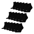 Produktbild: PUMA unisex Quarter Sportsocken Kurzsocken Socken 9 Paar, Farbe:Schwarz, Menge:9 Paar (3x 3er Pack), Größe:39-42, Artikel:-200 black