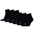 Produktbild: Puma Unisex Quartersocken 6 Paar aus Baumwollmix, kurze Socken für Damen und Herren, Größe 39-42 in Schwarz