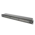 Produktbild: Digitus Patch Panel 48,3cm 19Zoll 24Port Cat6 geschirmt schwarz DN-91624S-EA-B