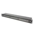Produktbild: DIGITUS CAT 6A Klasse EA Patch Panel geschirmt 24-Port 1HE 8P8C schwarz RAL 9005