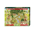Produktbild: Heye Verlag HY29638 Puzzle Black Forest Habitat, Funky Zoo, Degano Puzzle, Green