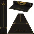 Produktbild: Bull´s Advantage Dartteppich 300x85 cm Dartmatte schwarz gold mit Oche Abwurf
