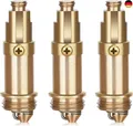 Produktbild: 3 Stück Popup Ablaufventil Waschbecken Clack Plug Bolt Messing Pop Up