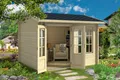 Produktbild: Gartenhaus Blockhaus Holzhaus ALEX 44 mm 320 x 270 cm ISO m. Fußboden Lasita