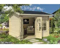 Produktbild: Gartenhaus Alex mit Fußboden 340 x 308,3 cm natur