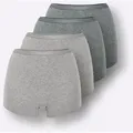 Produktbild: Panty WÄSCHEPUR, Damen, Gr. 40, 4 Stk., 2x grau, meliert, 2x anthrazit, meliert, 95% Baumwolle, 5% Elasthan, Unterhosen Panty