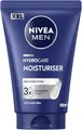 Produktbild: NIVEA MEN Hydrocare Moisturiser, 48h Feuchtigkeitscreme für trockene Männerhaut, feuchtigkeitsspendende Gesichtscreme mit Aloe Vera und Provitamin B5 (100 ml)
