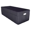 Produktbild: POKAR Husse für 3-teilige Klappmatratze 160x195x15 cm | Bezug mit Praktische Seitentaschen | Sitzhocker Funktion und Schutzhülle für Faltmatratze | Waschbar | Oeko-TEX | Made in EU | Anthrazit
