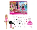 Produktbild: Mattel® Puppen Accessoires-Set Mattel JFL63 - Barbie - Modepuppe Adventskalender mit 24 Überraschung
