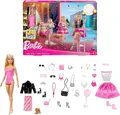 Produktbild: Barbie-Puppe Adventskalender mit 24 Kleidungsstücken und Accessoires