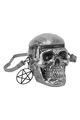Produktbild: KILLSTAR Schädel Handtasche - Grave Digger Skull Gunmetal Gothic Totenschädel