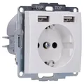 Produktbild: Berker Steckdose SCHUKO/USB 48038989 S.1, polarweiß gl. S.1 Steckdose 4011334510611
