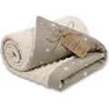 Produktbild: Babydecke Kuscheldecke Baby Decke Ganzjahresdecke mit Plüschstoff 75x100 cm - Kinderdecke Kinderwagen Blanket Babydecken Kinderwagendecke und Erstausstattung für Neugeborene und Kinder Oeko-Tex