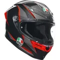 Produktbild: AGV K-6 S Slashcut Helm, schwarz-grau-rot, Größe XS für Männer