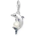 Produktbild: THOMAS SABO Charm-Einhänger Charm-Anhänger Delfin mit Perle silber