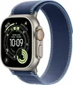 Produktbild: Apple Watch Ultra 3 GPS + Cellular 49mm Natural Titanium mit trail Loop M/L blau/hellblau