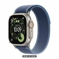 Produktbild: APPLE Watch Ultra 3 GPS + Cellular 49mm Natur Titan Gehäuse mit Blau/Leuchtend Blau Trail Loop - M/L