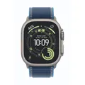 Produktbild: Apple Watch Ultra 3 Cellular 49mm Natur Titan Gehäuse mit Blau/Hellblau Trail Lo