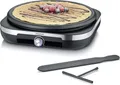 Produktbild: SEVERIN Crêpes Maker, Crepeseisen für süße Crepes und herzhafte Galettes, Crepesmaker mit abnehmbarer XXL Grillplatte (38 cm), ca. 1.500 W, Edelstahl-gebürstet/schwarz, CM 2199