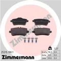 Produktbild: Hinterachse ZIMMERMANN 25215.190.1 Bremsbelagsatz, Scheibenbremse für MERCEDES-B