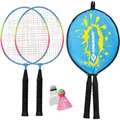 Produktbild: Schildköt Kinder Federball Set Junior 2 verkürzte Schlägern 45,5 cm 2 Federbälle