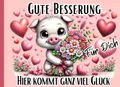 Produktbild: Gute Besserung-Hier kommt ganz viel Glück für Dich: Genesungswünsche für Kranke, kleine Aufmunterung am Krankenbett, Geschenk fürs Krankenhaus, ... für Jung und Alt, Gesundheit wünschen