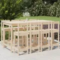 Produktbild: vidaXL 9-tlg. Gartenbar-Set Massivholz Kiefer