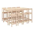 Produktbild: vidaXL Gartenlounge-Set 9-tlg. Gartenbar-Set Massivholz Kiefer, (9-tlg)