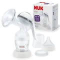Produktbild: NUK Hand-Milchpumpe, Silikonkissen, Ergonomischer Pumphebel + 150ml Babyflasche