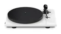 Produktbild: Pro-Ject E1 BT, Plug & Play Einsteiger Plattenspieler mit MM Tonabnehmersystem, BT Sender, schaltbarer Phono Vorstufe und elektronischer Geschwindigkeitsänderung (AT3600L, Weiß)