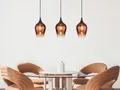 Produktbild: Ausgefallene LED Pendelleuchte 3-flammig hängende Lampe für Esstisch, B: 83cm
