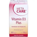 Produktbild: Meta-Care Vitamin D3 Plus 10.000 I.E + 80 μg K2 60 St