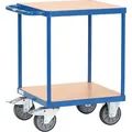 Produktbild: Fetra Tischwagen 2496, aus Metall und Holz, mit 2 Etagen, Tragkraft 500kg, 600 x 600mm