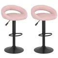 Produktbild: vidaXL Barhocker 2 Stk. Rosa Samt