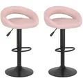 Produktbild: vidaXL Barhocker 2 Stk. Rosa Samt