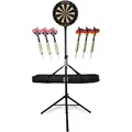 Produktbild: Stagecaptain DBS-1715 BullsEye Pro Dartscheibe + Ständer und Tasche Set Schwarz