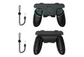 Produktbild: Wigento Handyhülle Für Nintendo Switch 2 Joy-Con Controller 2-in-1 Grip Schwarz, Anti-Rutsch-Partikel für besseren Halt