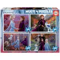 Produktbild: Educa 18640, Die Eiskönigin 2, 4in1 Puzzleset mit 50/80/100/150 Teilen für Kinder ab 5 Jahren, ELSA und Anna, Olaf, Disney, Frozen II