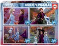 Produktbild: Educa - Die Eiskönigin 2, 4in1 Puzzleset mit 50/80/100/150 Teilen für Kinder ab 5 Jahren, ELSA und Anna, Olaf, Disney, Frozen II (18640)