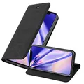 Produktbild: Cadorabo Hülle kompatibel mit Apple iPhone XR aus Premium Kunst Leder Flip Klappbare Stoßfeste Magnetische [Standfunktion] [Kartenfächern] Cover Hülle für iPhone XR Tasche in Schwarz