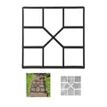 Produktbild: Relaxdays Betonform, Schalungsform zum selber gießen, Gussform für Gehwegplatten, 40x40cm, robuster Kunststoff, schwarz, 1 Stück