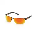 Produktbild: Timberland Herren Rechteck Sonnenbrille TB9236 20D Grau / Rot verspiegelt  65 mm