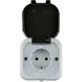 Produktbild: REV AquaTop, Steckdose-Feuchtraumsteckdose, IP44, einpolig, Aufputz, grau - Grau