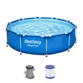 Produktbild: Bestway Steel Pro Frame Pool-Set mit Filterpumpe Ø 305 x 76 cm, blau, rund