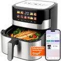 Produktbild: Heißluftfritteuse 6,5 Liter, 2200W, 10-in-1 Airfryer, Air fryer, WiFi-Steuerung, Spülmaschinenfeste Körbe, Grillen, Backen, Warmhalten, Retoo