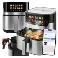 Produktbild: Retoo Kuchenka AIR FRYER FRYTKOWNICA BEZTŁUSZCZOWA WIFI 6.5L Z WYŚWIETLACZEM LCD (6.50 l) (69493811)