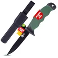Produktbild: Zite Fishing Angelmesser inklusive Kunststoff Gürtel-Messerscheide - Robuster Klassiker - Fischmesser mit Anti-Rutsch Griff - Outdoormesser, Angler Messer feststehende Klinge, Fischermesser